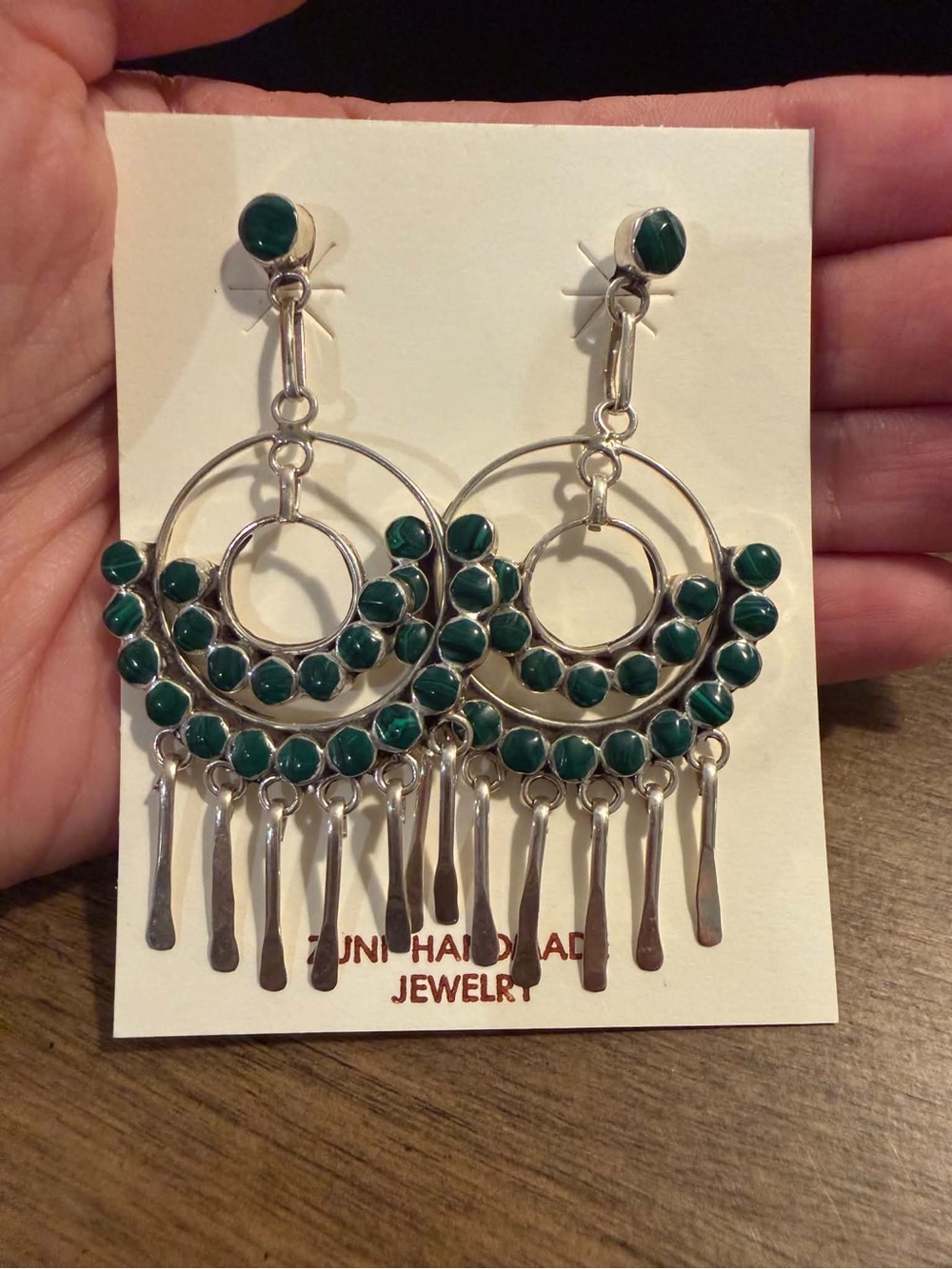 Navajo sterling silver lapis earrings